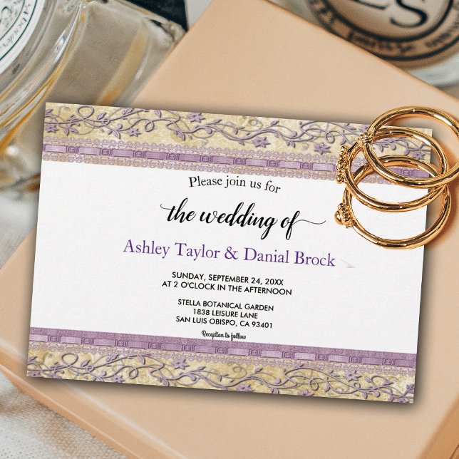 Invitation Élégant cadre classique élégant Mariage formel (Créateur téléchargé)