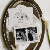 Élégant Calligraphie Tie The Knot 2 Photo Mariage