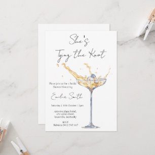 Invitation Elegant Champagne anneau Shower de mariage
