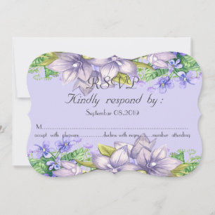 Invitation Élégant Chic Aquarelle Fleurs RSVP