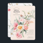 Invitation Elégant chic joli jardin fleuri de printemps<br><div class="desc">Fleurir aquarelle fleurs chic jardin de printemps moderne Invitation.</div>