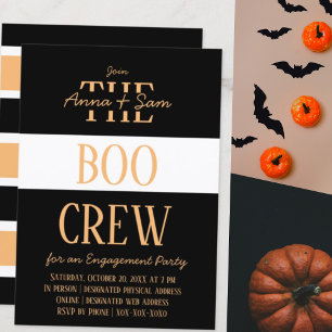 Invitation Élégant Chic Moderne Fête d'Engagement Automne