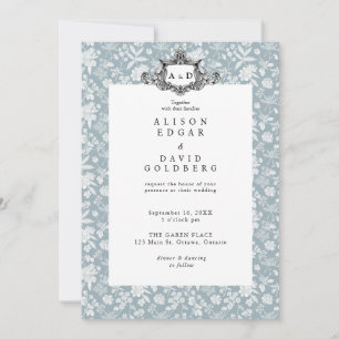 Invitation Elegant Chic Soft Indigo do-it-yourself Custom Pho