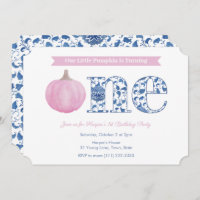 Elégant Citrouille rose bébé fille 1er anniversair