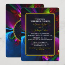 Élégant Classique Moderne Motif Floral #902 Mariag