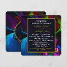 Élégant Classique Moderne Motif Floral #902 Mariag