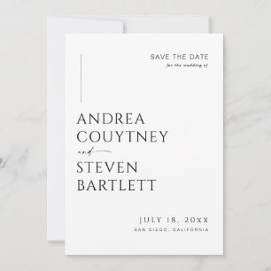 Invitation Élégant code QR de photo de mariage pour sauvegard