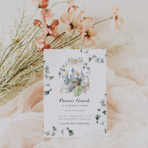 Invitation Élégant conte de fées   Princesse Anniversaire