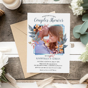 Invitation Élégant couple photo Baby Shower Mariage