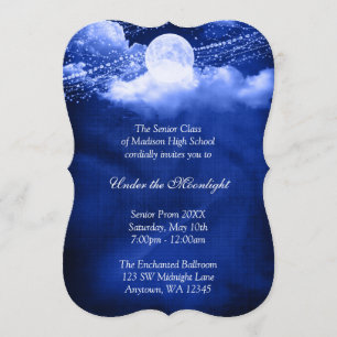 Invitation Élégant dans la danse formelle du bal de la lune