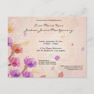 Invitation élégant de wedding shower de tulipes