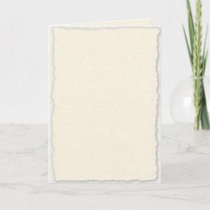 Invitation Elegant Deckle Edge Folded Paper Wedding