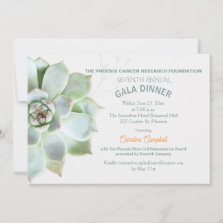 Invitation Élégant Dîner De Gala Succulent