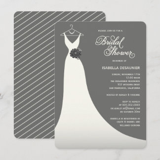 Invitation élégant élégant de Fête de la mariée de