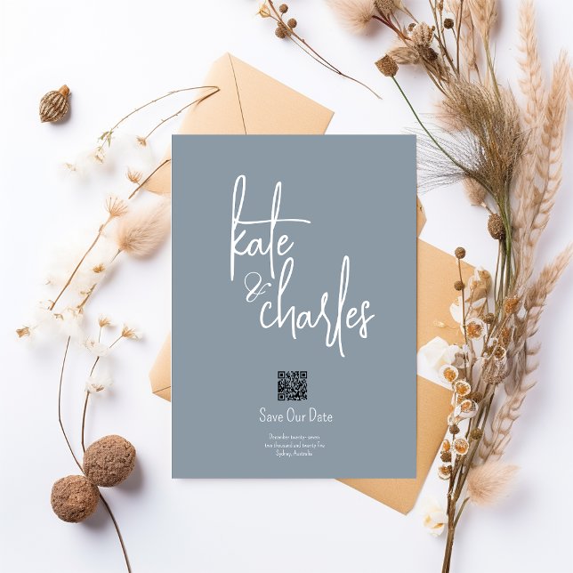 Invitation Élégant élégant moderne Personnalisé Noms Enregist (Créateur téléchargé)