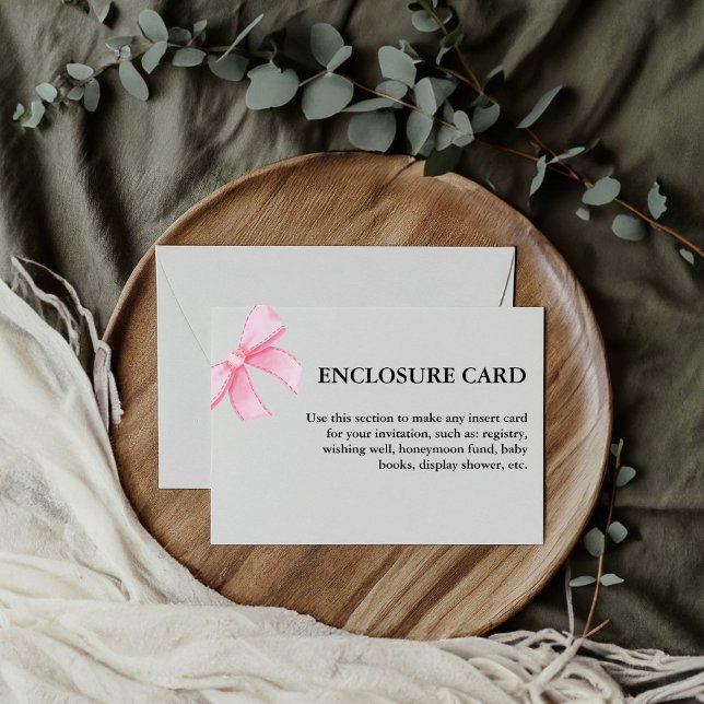 Invitation Élégant et élégant Bow Bow Blush Bow (Créateur téléchargé)