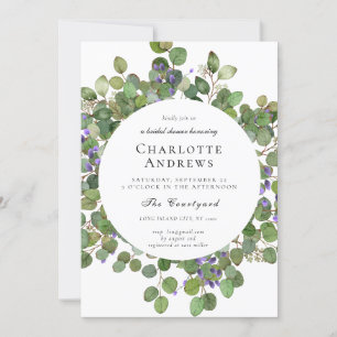 Invitation Elegant Eucalyptus Bridal Shower