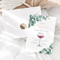 Elégant Eucalyptus Vino Avant Vows Fête des mariée