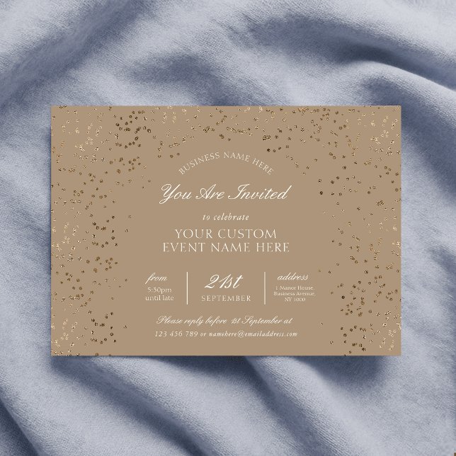 Invitation Élégant événement de dîner de gala d'affaires avec (Créateur téléchargé)
