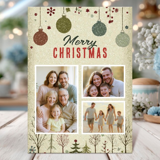Invitation Elegant Family Christmas Photo Card (Créateur téléchargé)