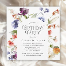Elegant Fantasy Floral Birthday Party