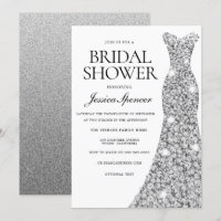 Élégant Fête des mariées de robe argenté Éclairé I