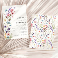 Élégant Fleur sauvage moderne Mariage d'été de pri