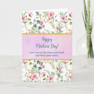 Invitation Élégant floral aquarelle pour une joyeuse fête des