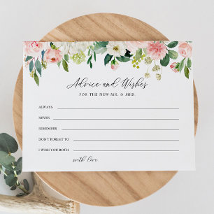 Invitation Elégant Floral douche nuptiale conseils et souhait