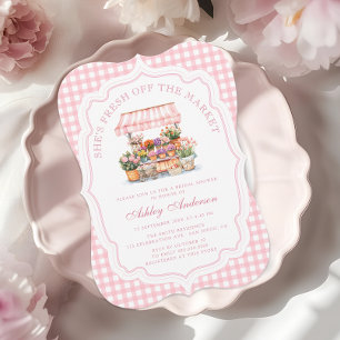Invitation Elégant frais hors du marché Fête des mariées flor