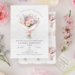 Invitation Élégant frais hors du marché Floral Bridal