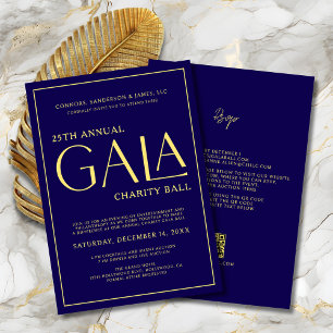 Invitation Élégant Gala événement Charity collecte de fonds B