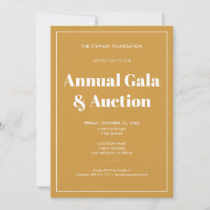 Invitation Elegant Gold Minimalist Business Event