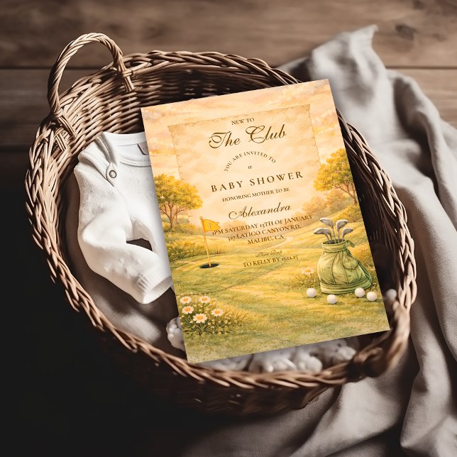 Invitation Elegant Golf Club Baby Shower (Créateur téléchargé)