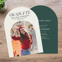 Elégant Grad Photo 2025 College Graduation Party