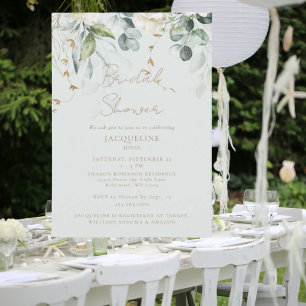Invitation Élégant Hydrangea Blanc Mariage Cérémonie de Fianç