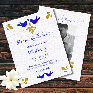 Invitation Élégant Inséparable Mariage mexicain