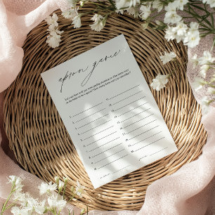 Invitation Élégant jeu de tablier de Fête des mariées