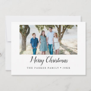 Invitation Élégant Joyeux Noël Année En Revue Vacances