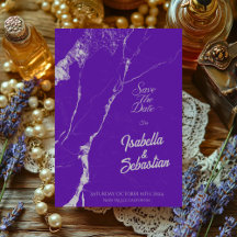 Élégant marbre d'argent violet Enregistrer le désh