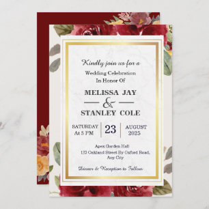 Invitation Élégant Mariage couleur rose pâle rose