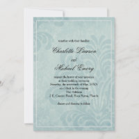 Élégant Mariage damassé Bleue
