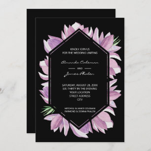 Invitation Elégant Mariage d'aquarelle Magnolia