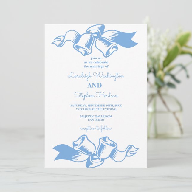 Invitation Élégant Mariage de cadre géométrique vert Floral (Debout devant)