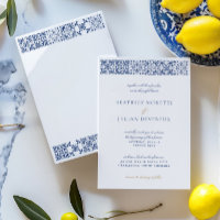 Elégant Mariage de carrelage blanc et bleu méditer