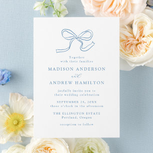 Invitation Élégant Mariage de la caverne bleue