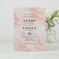 Élégant Mariage de marbre métallique de cuivre de 