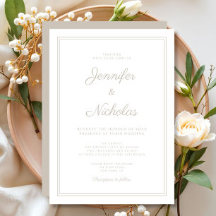 Invitation Élégant Mariage de script de style moderne