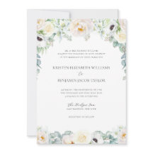 Élégant Mariage Fleur Blanc Art Fin