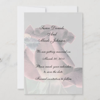 Invitation Elégant Mariage Floral De Rosebud Sauvez La Date